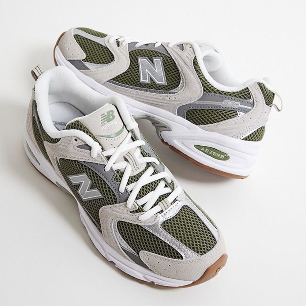 New Balance Green & Beige 530 Trainers
